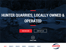 Tablet Screenshot of hunterquarries.com.au